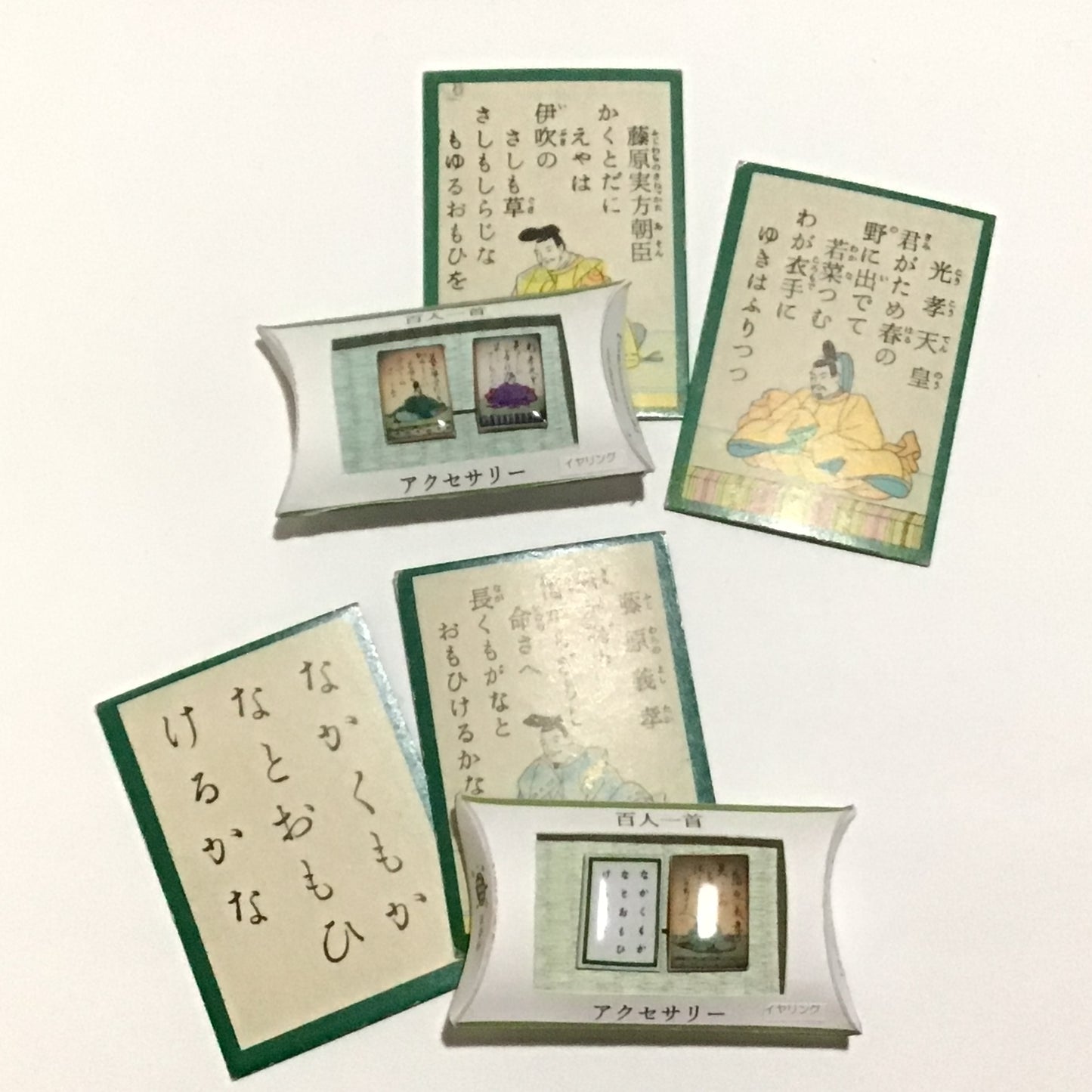 百人一首イヤリング