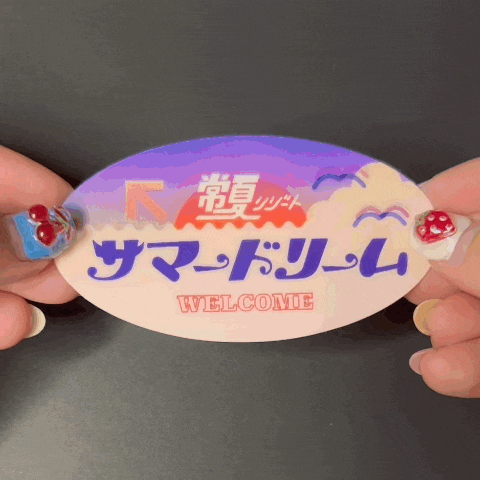 Roomsコラボステッカー『夕焼け看板』