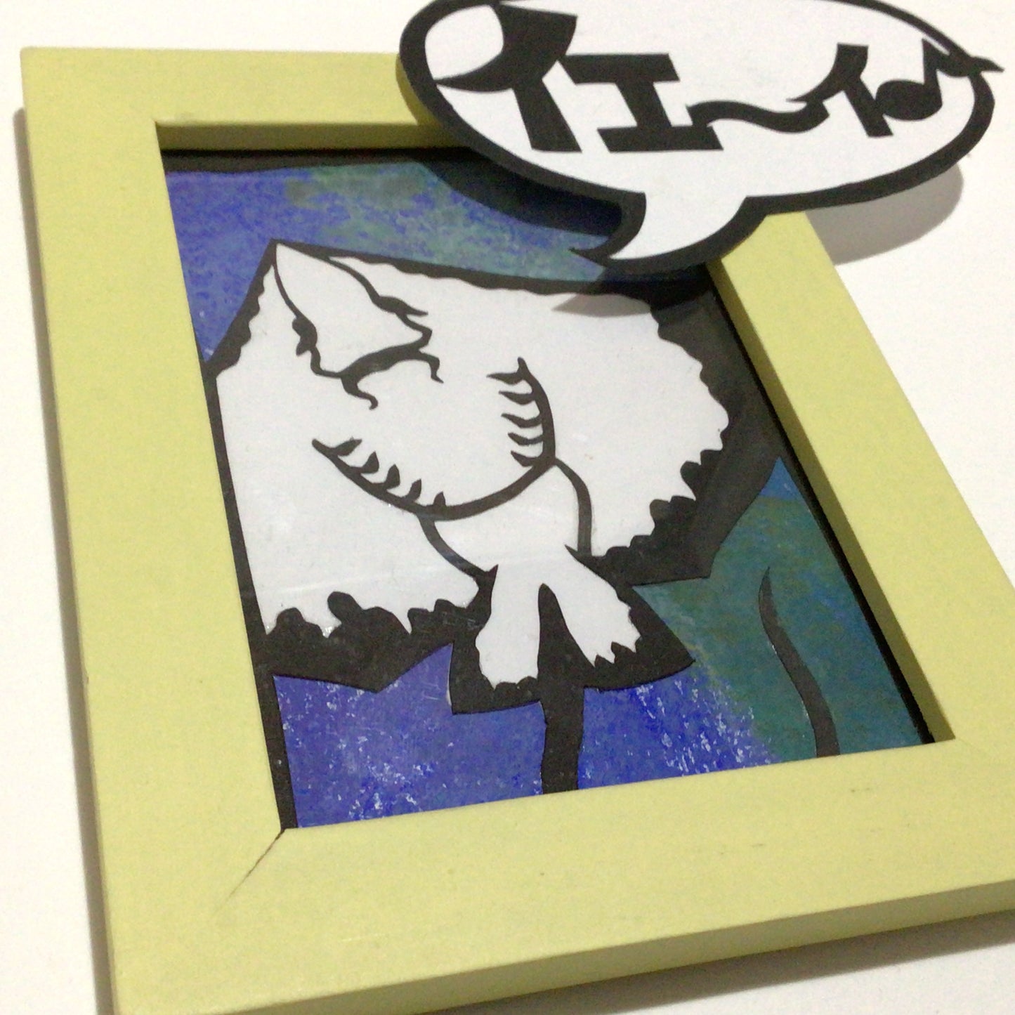 切り絵「イエ〜イ♪」