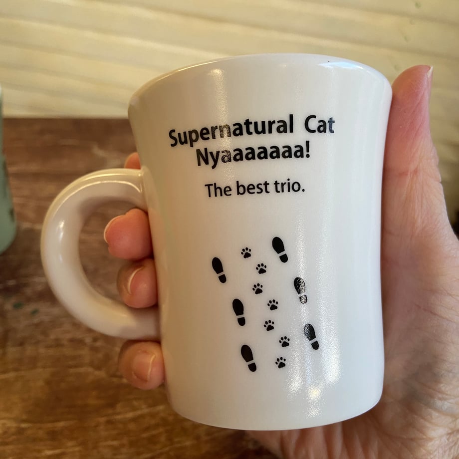 超常現象キャット「ニャー!」マグカップ