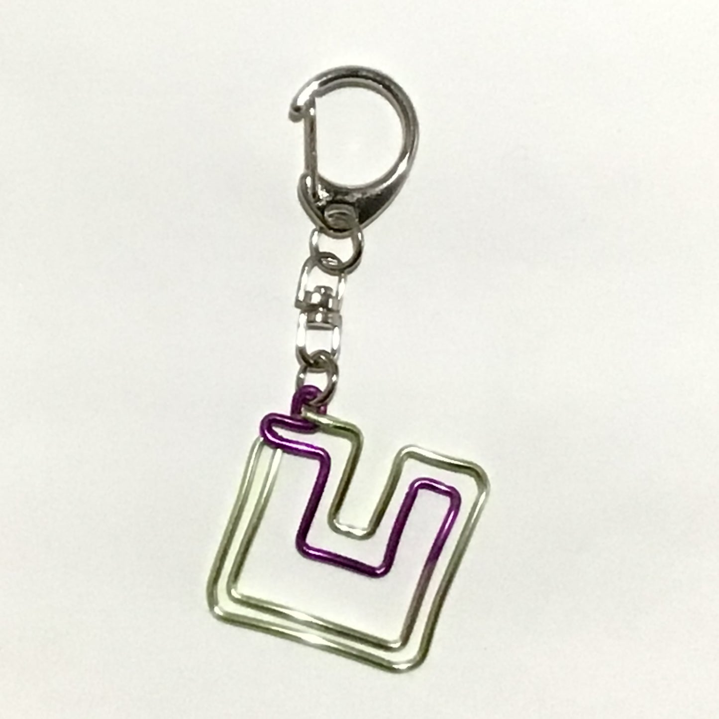 「一文字」グラデーションカラーバッグチャーム(色おまかせ)