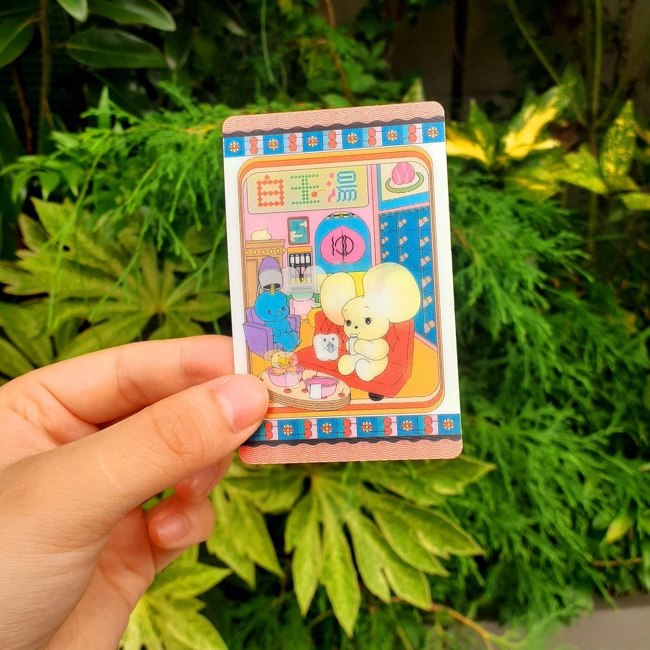 市村ゆりコラボ『白玉湯・湯上り』ステッカー