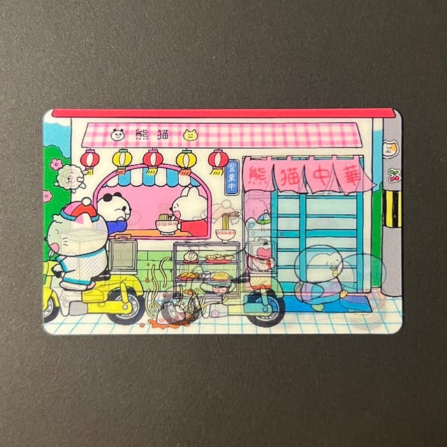 梶井のりこラボ『熊猫中華~出前だヨ~』ステッカー