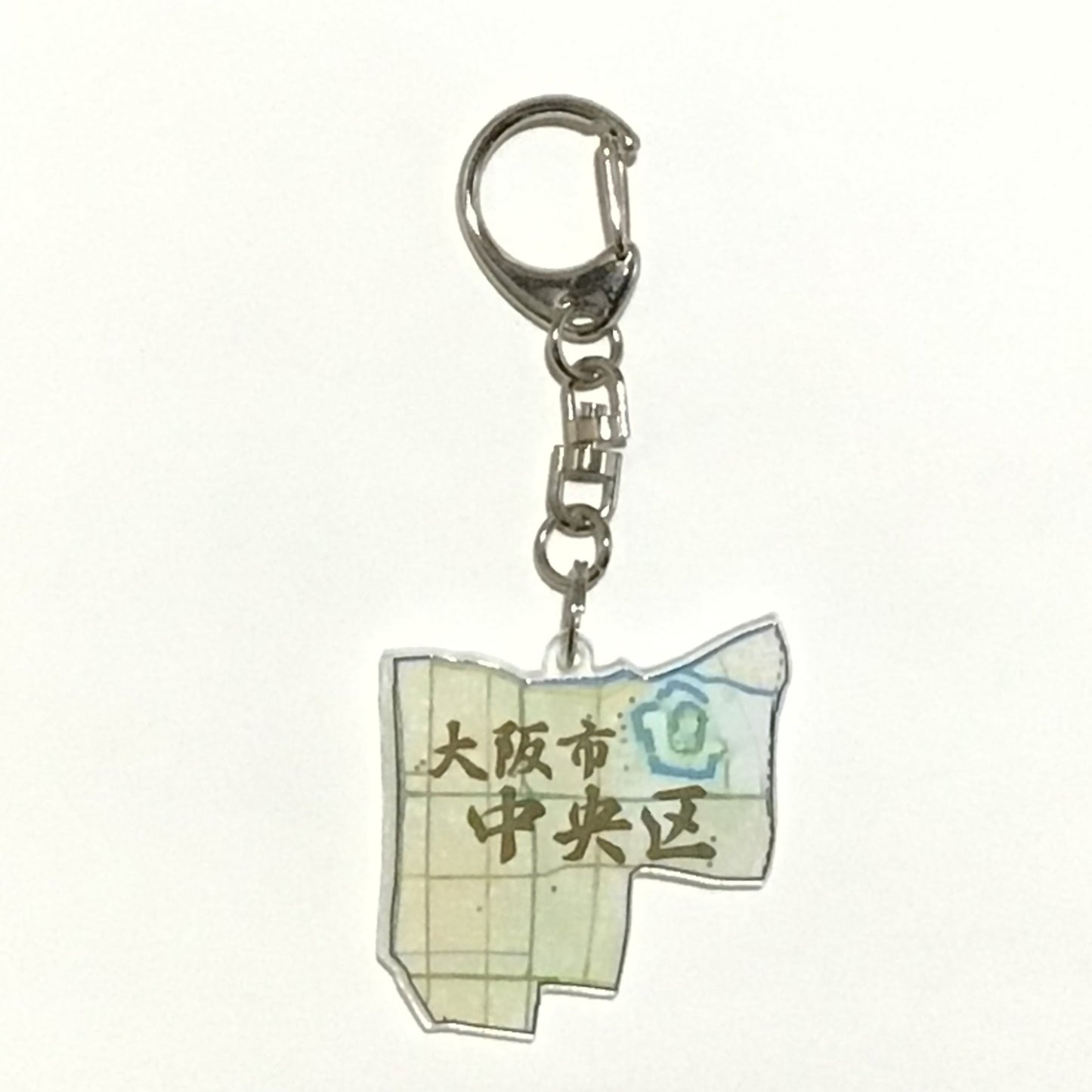 大阪市と各区 地図キーホルダー