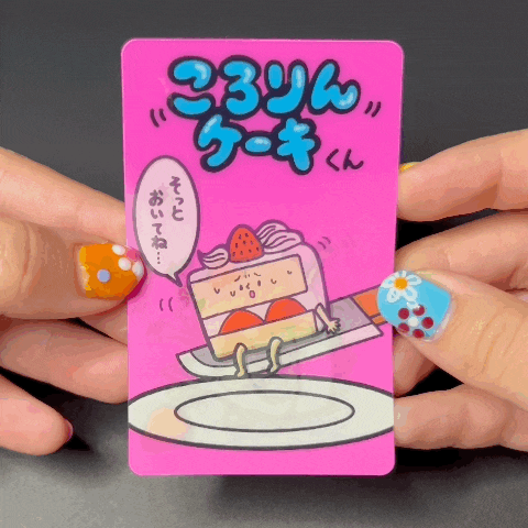 ビビビビット‼︎コラボステッカー『ざんねんな食べ物シリーズ〜ころりんケーキくん〜』