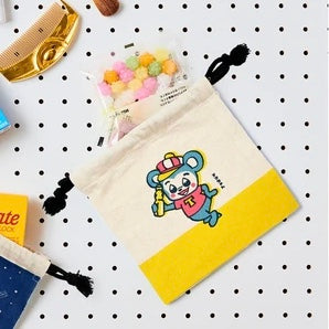 テクちゃん 巾着ポーチ