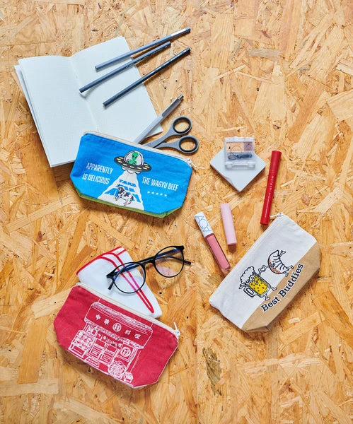 チュウカソバ 中華そば ポーチ レッド