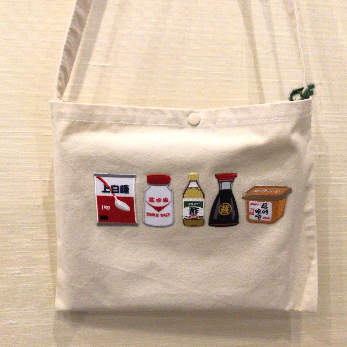 料理のさしすせそ刺繍ワッペンバッグ
