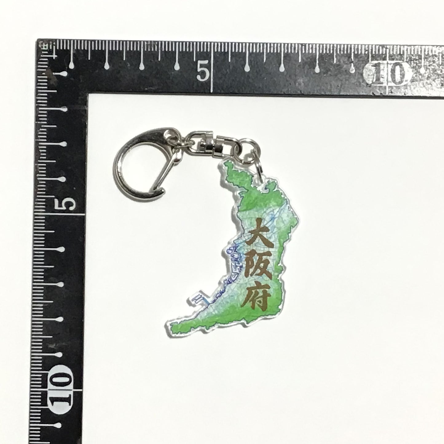 大阪府 地図キーホルダー
