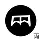 古代文字　ピアス（片耳用）濡羽色　ラ行