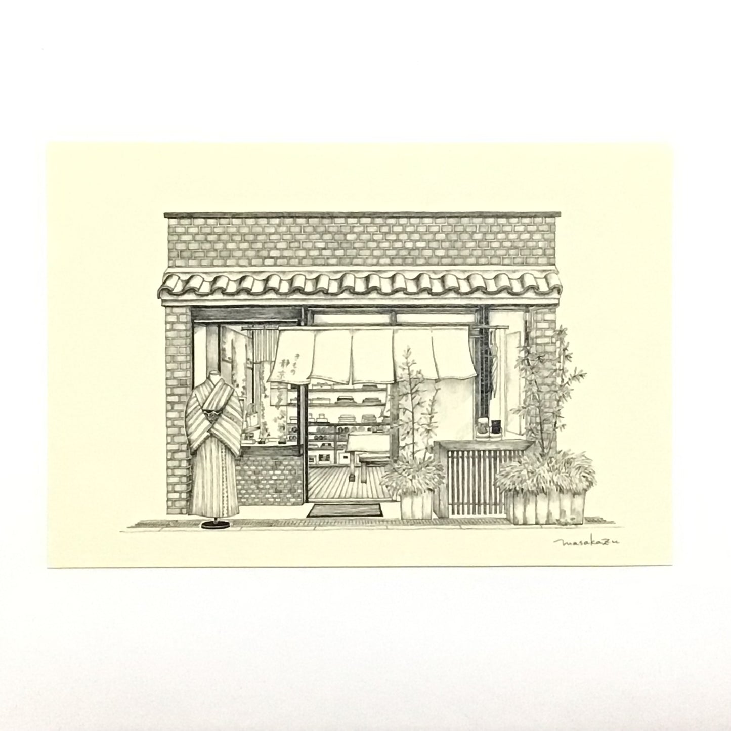 「からほりのイラスト展」ポストカード