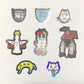 ホログラムステッカー　猫モノ