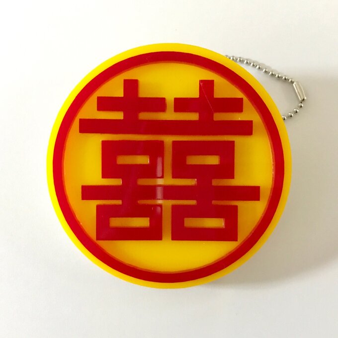 光るLED行灯バッジ
