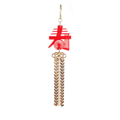 【片耳用】寿（赤）（白）ピアス/イヤリング