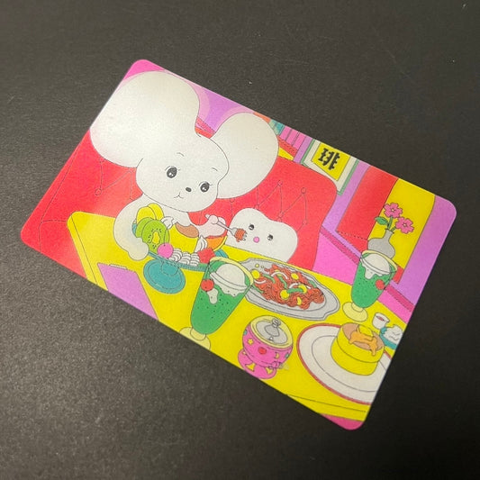 市村ゆりコラボステッカー『喫茶店にいるシラタマ&乳歯ちゃん』
