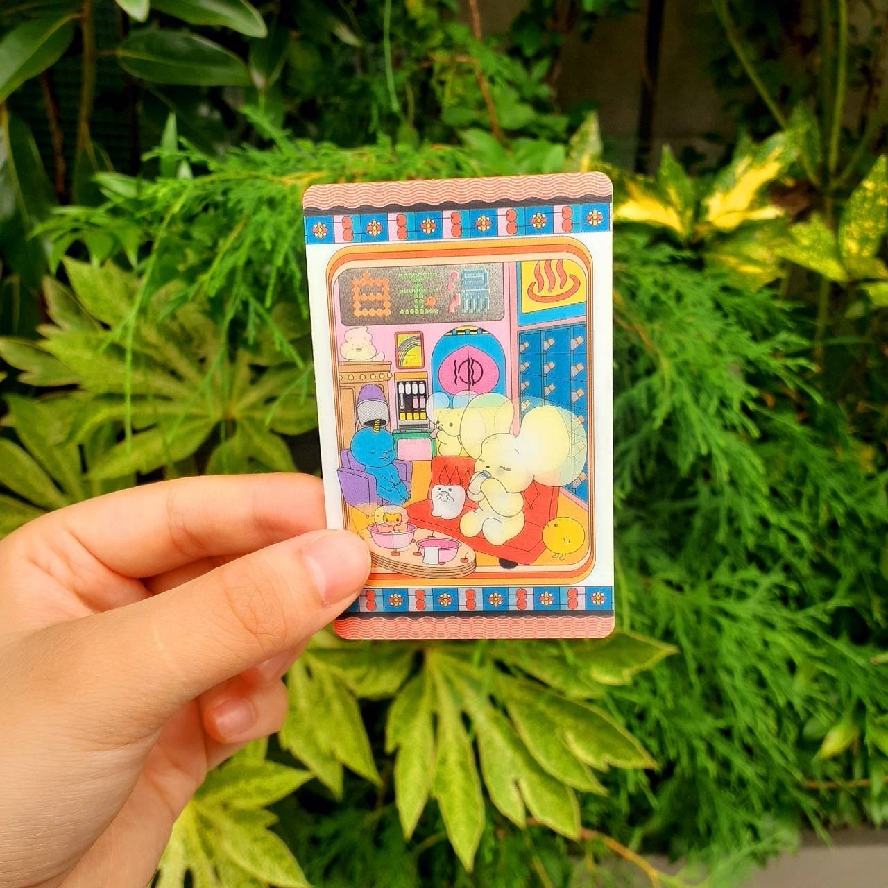 市村ゆりコラボ『白玉湯・湯上り』ステッカー