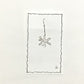 「氷」　ピアス、イヤリング（片耳用）