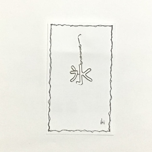 「氷」　ピアス、イヤリング（片耳用）
