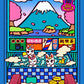 中村杏子コラボステッカー『きつね銭湯』