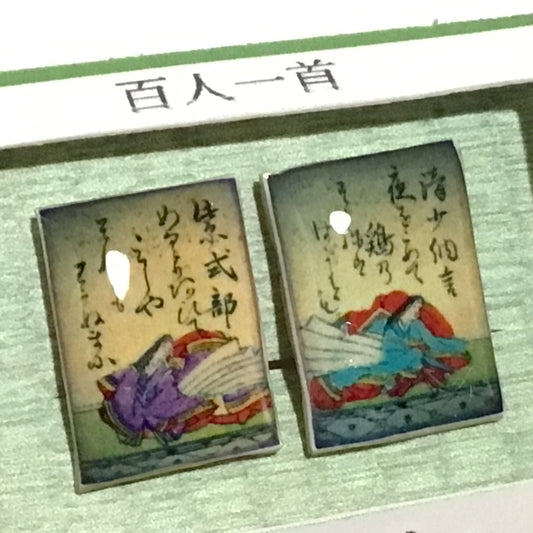 百人一首イヤリング