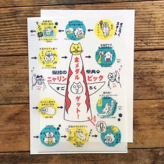 猫技の祭典！[ニャリンピック] クリアファイル