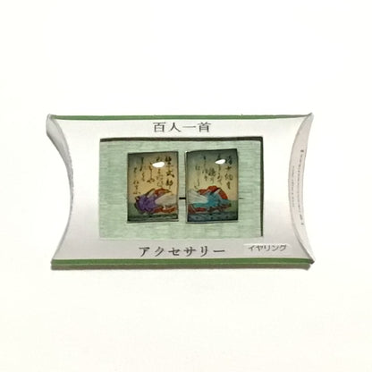 百人一首イヤリング