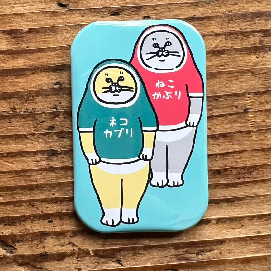 かぶりねこ缶バッジ
