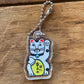 「猫に幸あれ」アクリルキーホルダー