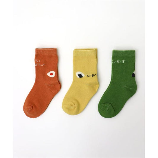 【3足組】ころころおむすび　ショートソックス