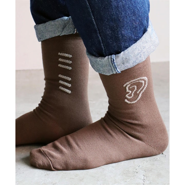 目耳口 クルーソックス2P