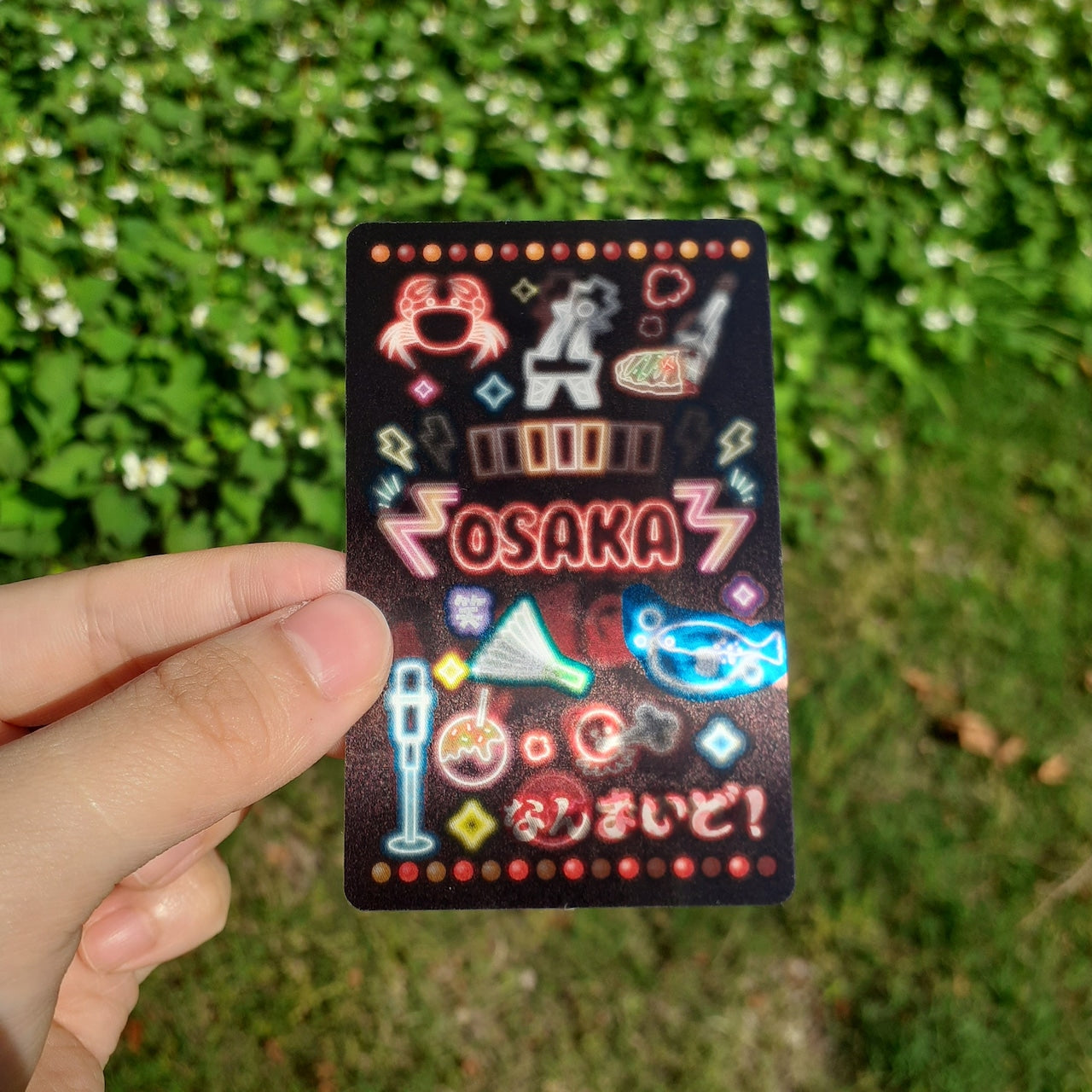 行くならココやで！『ネオン大阪』ステッカー