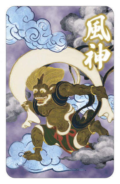 『３Ｄ風神』『３Ｄ雷神』からくりステッカー