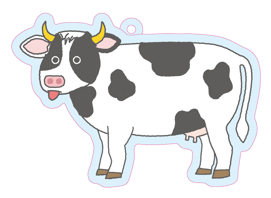 『丸ごと食べれる！？おいしい牛さん 』アクキー