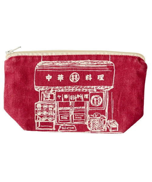 チュウカソバ 中華そば ポーチ　レッド