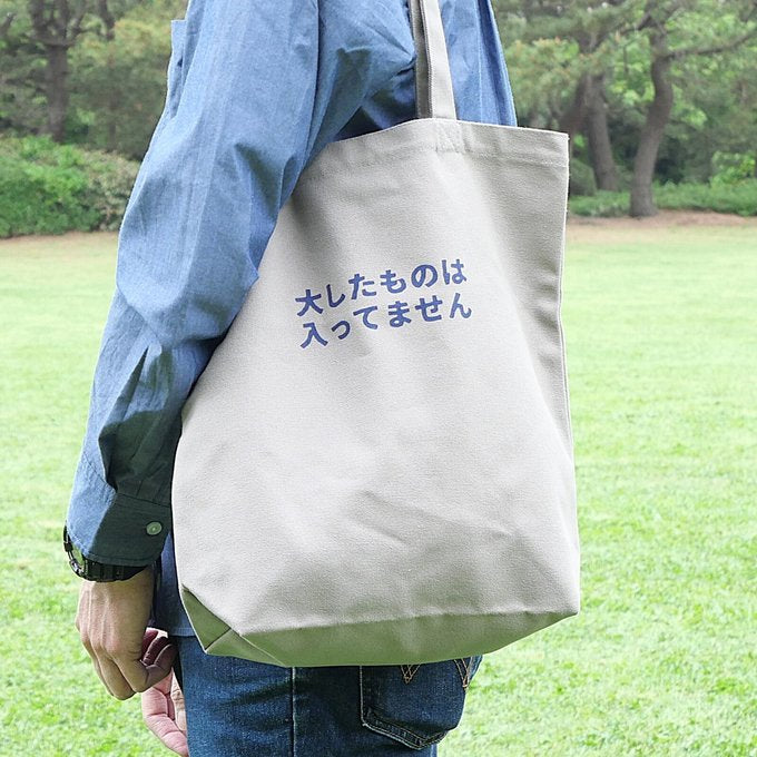 「大したものは入ってません」トート（三色）