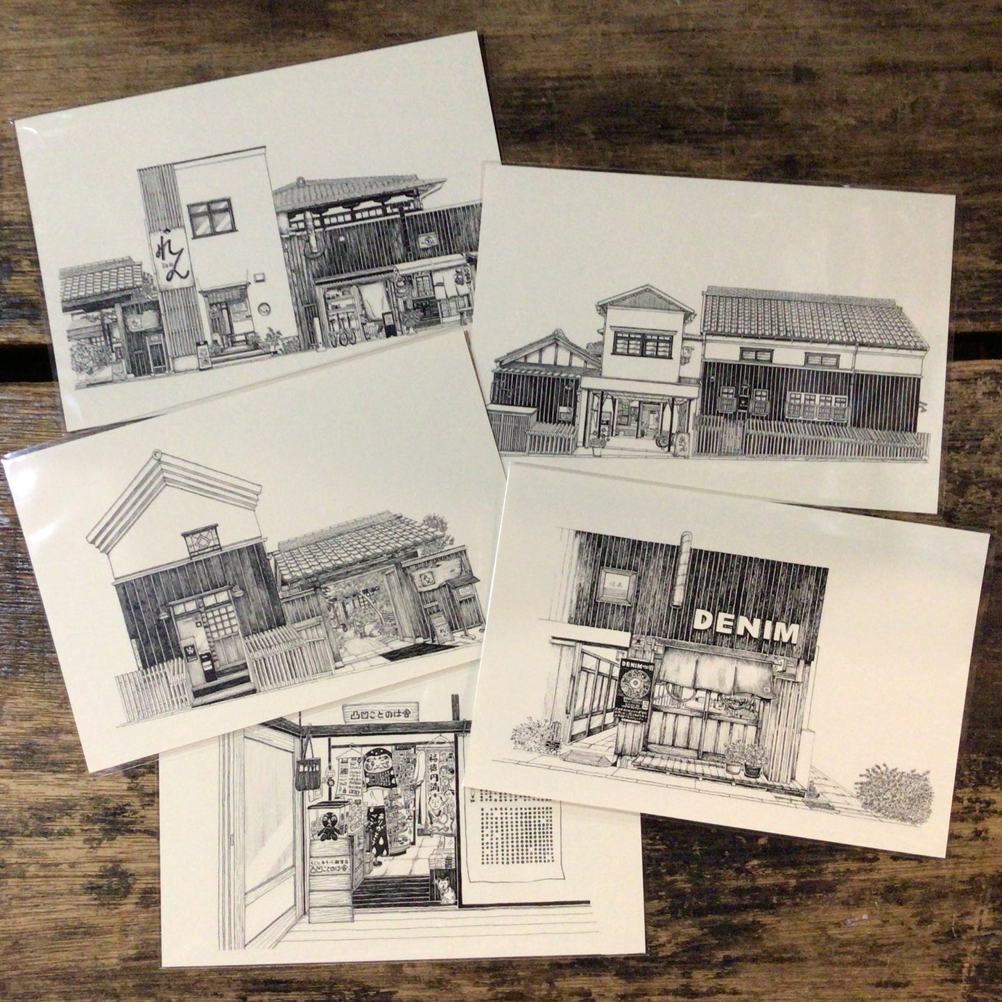 「からほりのイラスト展」ポストカード