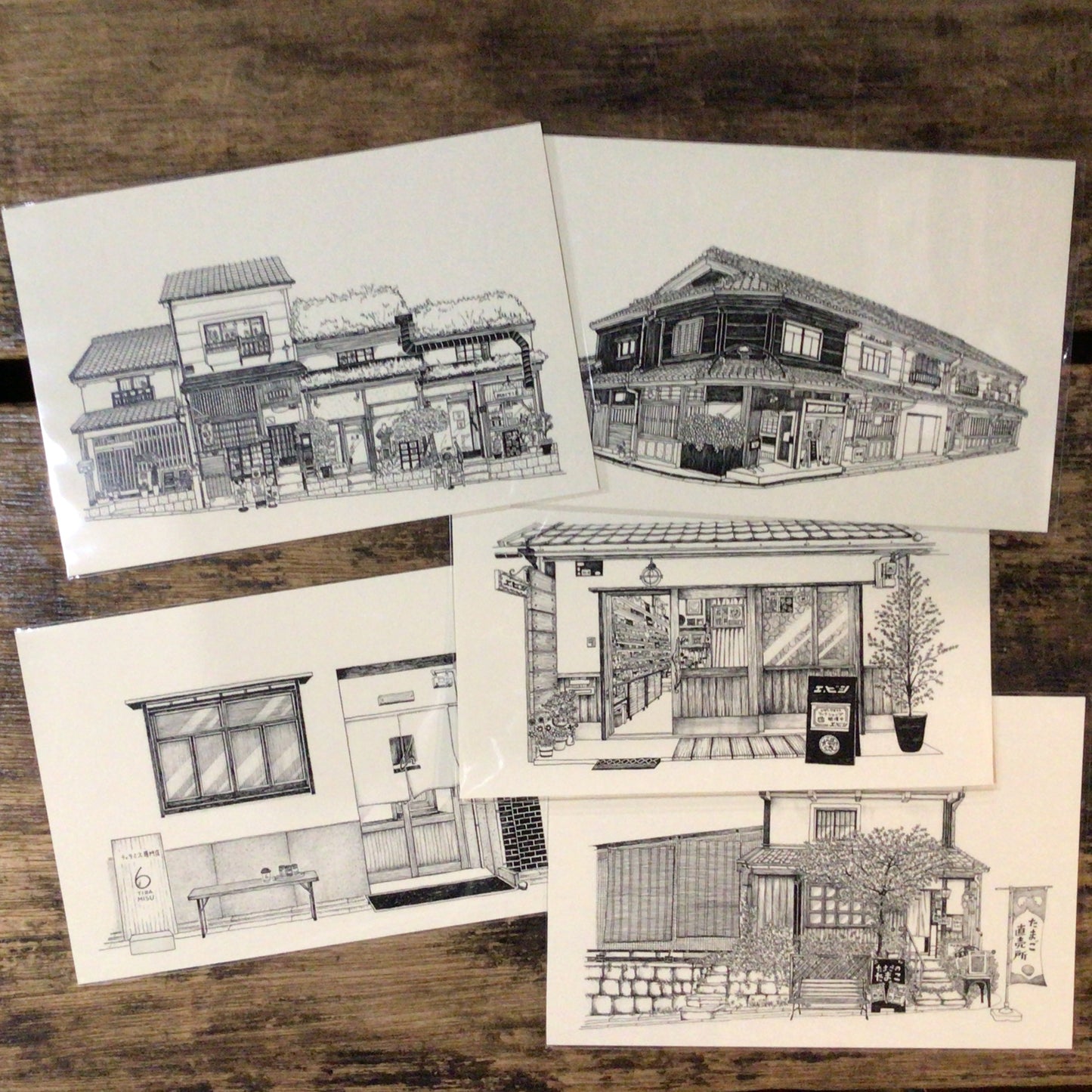 「からほりのイラスト展」ポストカード