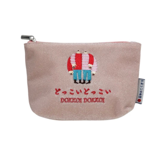 なんかかわいい日本語／小物入れポーチ　どっこいどっこい