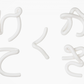 ひらがなの箸置き　単品か～こ