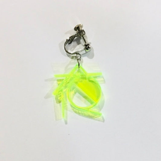 夜B　ピアス、イヤリング　ネオンもじ（片耳用）