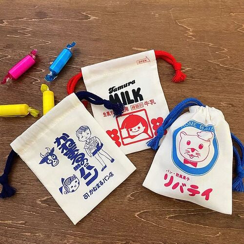 ミニ巾着袋｜【地元パン（R）】 文具シリーズ