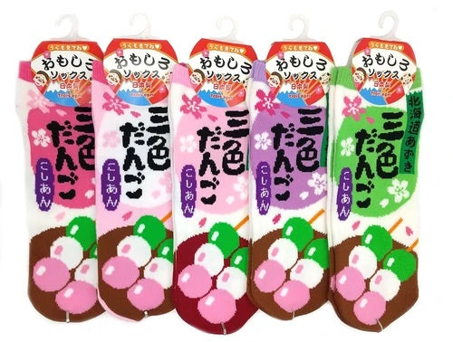 面白ソックス　三色だんご