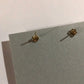 天上天下唯我独尊　ピアス、イヤリング（白×金）